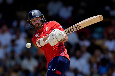 England's Phil Salt plays a shot